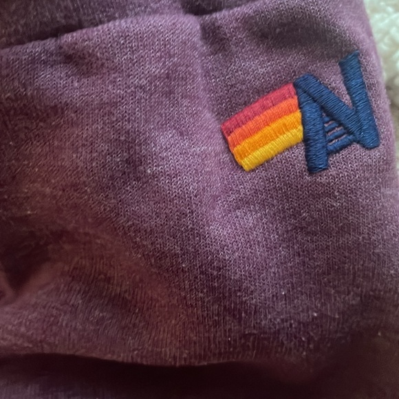 Aviator Nation Purple/ Pink Color Block Sweats size S - Picture 4 of 5